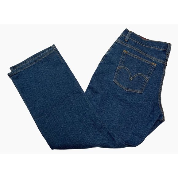 Levi's 550 Relaxed Boot Cut Denim Jeans Fit Size 18 - Picture 1 of 9